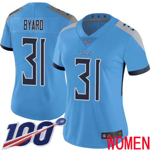 Tennessee Titans Limited Light Blue Women Kevin Byard Alternate Jersey NFL Football 31 100th Season Vapor Untouchable
